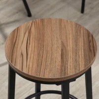 HOMCOM 5-Piece Counter Height Bar Table and Chairs, Round Dining Table and Chairs Set for 4, Pub Table and Chairs(m-9)