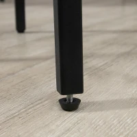 HOMCOM 5-Piece Counter Height Bar Table and Chairs, Round Dining Table and Chairs Set for 4, Pub Table and Chairs(m-7)