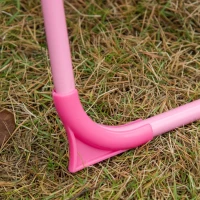 Outsunny Kids Folding Picnic Table and Chair Set Pattern Outdoor Garden Patio Backyard with Removable & Height Adjustable Sun Umbrella Pink(m-9)