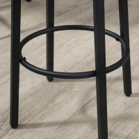 HOMCOM 5-Piece Counter Height Bar Table and Chairs, Round Dining Table and Chairs Set for 4, Pub Table and Chairs(m-10)