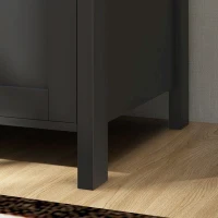 HOMCOM 2 Drawer File Cabinet, Lockable Filing Cabinet with Adjustable Hanging Bar for Letter, A4 and Legal Size, Black(m-10)