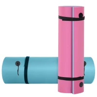 HOMCOM 17' x 5' Floating Water Mat, 3-Layer Swimming Pool Float Ultimate Super-Sized Portable Foam Raft, Thick and Durable Water Activities Mat for Lake, Oceans(m-11)