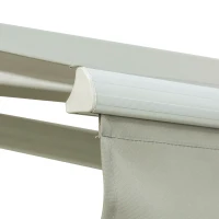 Outsunny 8' x 7' Retractable Sunshade Awning for the Patio with Easy Crank Design & Hardware Included, Gray(m-9)