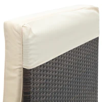 Outsunny Outdoor Lounge Chairs Set of 2 with 5-Level Angles Adjust Backrest, Thick Cushions, & Matching Table, Patio Rattan Furniture Sets for Pool Side, Balcony, Beach, Yard, MixedBrown(m-13)