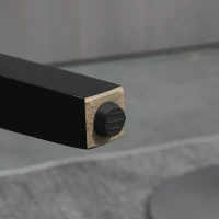 HOMCOM Fabric Bar Stool Set of 2, Tall 29.5" Seat Height Bar Chairs with Tufted Back & Wood Legs, Cream White(m-9)