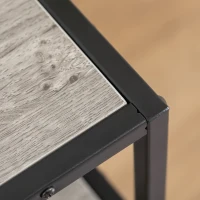 PawHut Wooden Cat House Kitty Shelter Bed with Washable Cushion and Open Shelf, Grey, 19" x 15.75" x 25.75"(m-9)