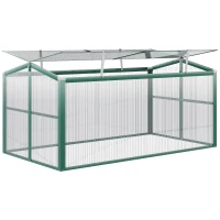 Outsunny 52" Aluminum Framed Polycarbonate Cold Frame Greenhouse / Raised Bed Cover(m-1)