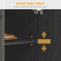 HOMCOM Modern Rolling Kitchen Island Cart with Drawer, Natural Wood Top, Towel Rack, Door Storage Cabinet, Distressed Black(m-6)