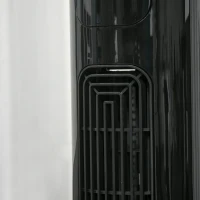 HOMCOM Freestanding Tower Fan Cooling for Home Bedroom with Oscillating, 3 Speed, 12h Timer, LED Sensor Panel, Remote Controller, Black(m-10)