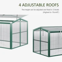 Outsunny 52" Aluminum Framed Polycarbonate Cold Frame Greenhouse / Raised Bed Cover(m-4)