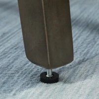 HOMCOM Counter Height Bar Stools Set of 2, Bar Chairs with Wood Legs, Grey(m-8)