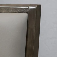 HOMCOM Counter Height Bar Stools Set of 2, Bar Chairs with Wood Legs, Grey(m-9)