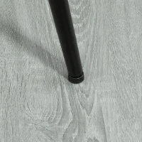 HOMCOM Fabric Bar stools Set of 2, 29.5" Pub Height Chairs with Steel Legs, Backrest for Kitchen Counter, Dining Room, Bistro Table, Blue(m-9)