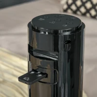 HOMCOM Freestanding Tower Fan Cooling for Home Bedroom with Oscillating, 3 Speed, 12h Timer, LED Sensor Panel, Remote Controller, Black(m-9)