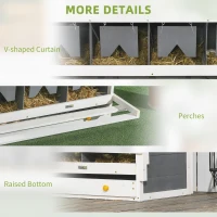 PawHut Chicken Nesting Boxes, 8 Compartments with 2 Egg Collection Trays, Easy Assembly, Perfect for Poultry Enthusiasts(m-5)