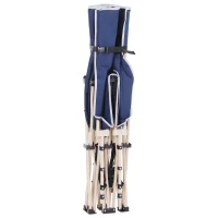 Outsunny Portable Folding Camping Cot, Single Person Wide Outdoor Bed with Carry Bag, Ideal for Camping & Outdoors(m-7)