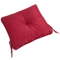 Outsunny 2-Person Outdoor Glider Chair, Patio Double Rocking Loveseat w/ Cushions, Red(m-12)