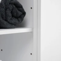 kleankin Over the Toilet Storage, Bathroom Cabinets Over Toilet, Cabinet Above Toilet with Doors and Shelves(m-10)