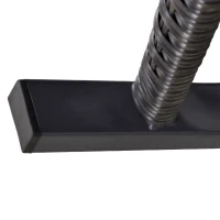 Outsunny Outdoor PE Rattan Rocking Chair, Garden Glider Rocking Chair, Wicker Patio Chair Set with Armrest and Cushion, Grey(m-9)