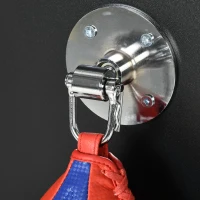 Soozier Adjustable Speed Bag Platform, Wall Mounted Speed Bag Boxing, 360° Swivel Training Equipment for Home, Gym(m-9)