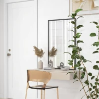 HOMCOM 24" x 36" Bathroom Mirror for Wall, Rectangular Mirror for Living Room, Bedroom, Entryway, Black(m-10)