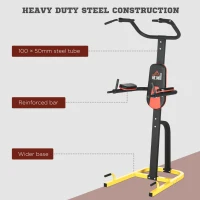 Soozier Multi-Function Power Tower, Pull Up Stand with Dip Station and Push-up Stand, Power Rack Home Gym Equipment(m-7)