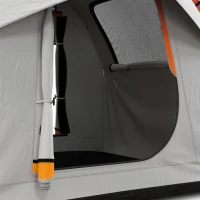 Outsunny 2000mm Waterproof SUV Tent, Car Tent with 3 Doors and Mesh Window, for 5-6 Person Camping Travel, Blue and Orange(m-9)