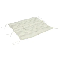 Outsunny 2 Seater Garden Bench Cushion, Soft Thick Outdoor Non-Slip 2 Seater Soft Pad With Backrest for Garden Patio, 52" x 43" x 4", Beige(m-7)