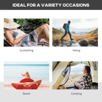 Outsunny Outdoor Folding Camping Cot Sleeping Bed for Adults, Office Home Use, Black(m-5)