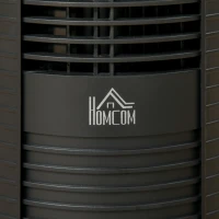 HOMCOM Freestanding Tower Fan Cooling for Home Bedroom with 3 Speed, 12h Timer, Oscillating, LED Panel, Remote Controller, Black(m-10)