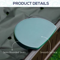 Outsunny DIY Kids Sandbox with Waterproof Oxford Cover, Sand Playset Station with Bottom Fabric Liner, for 3-12 Years Old, Outdoor Indoor Backyard, Brown(m-7)