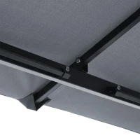 Outsunny 10' x 10' Soft Top Outdoor Gazebo Steel Frame Mesh Curtain Sidewalls(m-10)