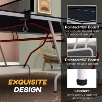 Soozier Full Size Table Tennis Table, Folding Ping Pong Table with Paddles and Balls, Charcoal Gray(m-6)
