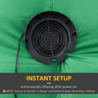 HOMCOM 6ft Christmas Inflatable Tree with Santa Claus and Penguin Outdoor Decorations with Built-in white Lights Xmas Blow up Decor for Yard Lawn Garden(m-6)