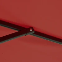 Outsunny 11FT Cantilever Patio Umbrella with Offset Hanging, Easy Tilt Adjustment & Cross Base for Backyard, Poolside, Red(m-11)