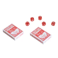 Soozier High Quality 11.5 gram Poker Chips Set with Silver Aluminum Case, 500 Striped Dice 2 Decks of Cards(m-8)
