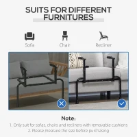 HOMCOM Stand Assist, Chair Lift Assist Devices for Seniors, Injured and Disabled, Adjustable Grab Bar for Sofa and Recliner, Standing Rail(m-5)