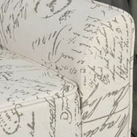 HOMCOM Armed Scripted Bench Seat Cushions Home Furniture Upholstered New(m-8)