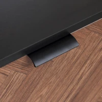 HOMCOM Modern TV Stand with Storage for TVs up to 60", Media Console with 2 Cupboards and Open Shelves, TV Unit for Bedroom, Living Room, Black(m-9)