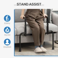 HOMCOM Stand Assist, Chair Lift Assist Devices for Seniors, Injured and Disabled, Adjustable Grab Bar for Sofa and Recliner, Standing Rail(m-4)
