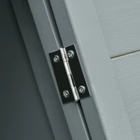 PawHut 46" x 24" Wooden A-Frame Outdoor Rabbit Hutch, Small Animal Cage, Bunny Hutch with Outside Run & Ventilating Wire, for Rabbits, Chickens, Ducks, Gray(m-7)