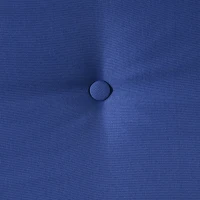 Outsunny Outdoor Rattan Recliner Chair, Wicker Reclining Chair with Cushions, Footrest, Armrests for Balcony, Porch, Dark Blue(m-8)