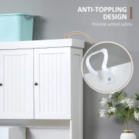 HOMCOM 71" Kitchen Pantry Buffet with Hutch Storage Cabinet Microwave Oven Stand with Drawer, White, Oak(m-8)