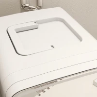 HOMCOM Skincare Fridge for Bedroom, Car with LED Mirror, Cooler and Warmer, AC/DC Powered Mini Fridge for Skincare, Beverage(m-8)