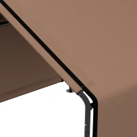 PawHut Portable Dog Tent Water Resistant for Outdoor Shade Protection, Brown(m-8)