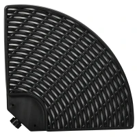 Outsunny Patio Umbrella Base Weights, HDPE, Fillable up to 150 Lbs, 4-Piece, All-Weather, Black (Round), for Offset Umbrella(m-10)