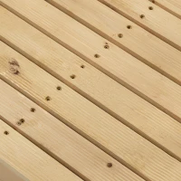 Outsunny 7' Garden Bridge Wooden Footbridge for Backyard Ponds, Creeks, Streams, Natural(m-8)