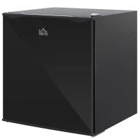 HOMCOM 1.1 Cu. Ft. Mini Freezer, Compact Upright Freezer with Reversible Door, Removable Shelf, Adjustable Temperature, Black(m-2)
