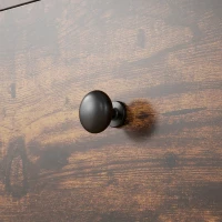 HOMCOM 3 Drawer File Cabinet on Wheels Mobile Home Office Storage Cabinet with Top Tray Under Desk Printer Stand, Brown(m-7)