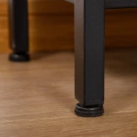 HOMCOM Freestanding Wine Rack, 20-bottle Wine Bar Cabinet, Barker's Rack with Glass Holders and Bottle Storage, Rustic Brown(m-7)